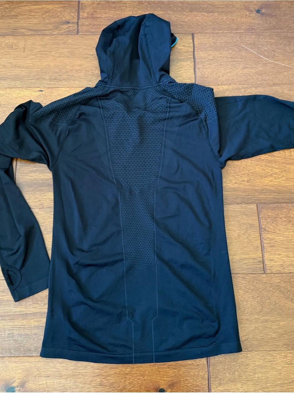 Gymshark Black Hoodie with Teal Trim - Picture 2 of 2